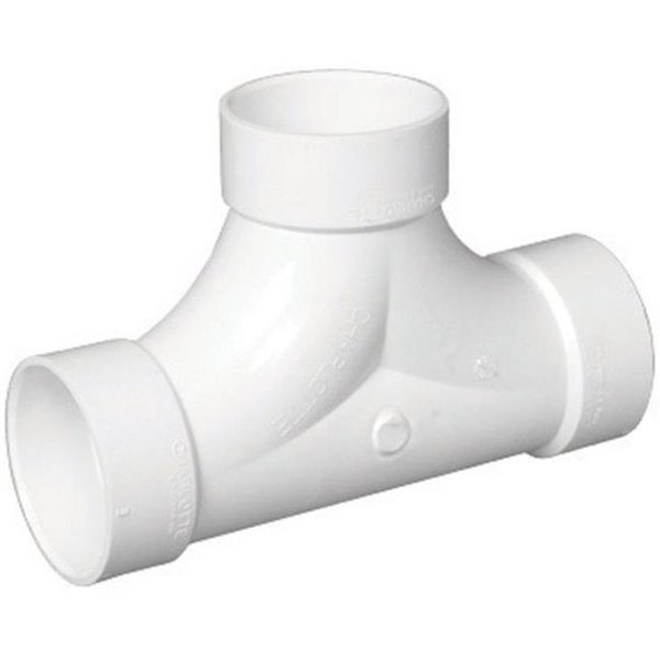 Charlotte Pipe And Foundry Charlotte Pipe & Foundry PVC004480800HA Two-Way Cleanout Tee; 4 in. Hxhxh 4063681